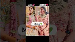 Sloka Mehta 🆚 Radhika Merchant's All Wedding Functions 💖💖  Pictures ✨✨#ambani #radhikamerchant