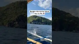 Refreshing bangka ride during boat tour in PH 🇵🇭☀️ #afam #philippines #pinoy #filipinoculture