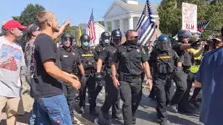 Blue Lives Matter vs Black Lives Matter in Pleasant Valley NY