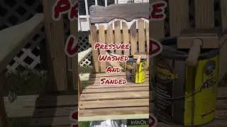Wood Glider swing restoration #diy #restoration #swing #glider #wood