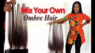 How To Create Highlights Ombre With Braiding Hair Mix Colours Featuring Grasfield African Prints