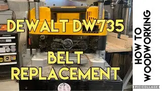 Dewalt DW735 Belt Replacement - HOW TO - DIY