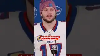 Josh Allen emotional after playoff loss 💔