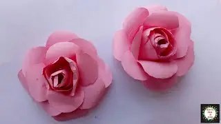 How To Make A Very Simple & Easy Paper Rose Flower - Creative Ideas By Beemo