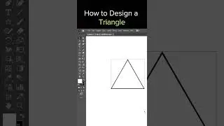 How to design a triangle in illustrator - basic #easy #shorts #beginners #tutorial
