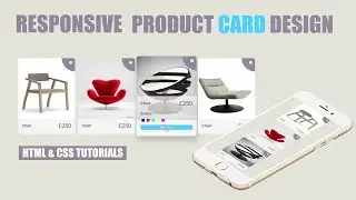 Responsive Product Card UI Design | Html CSS Responsive Design Tutorial 