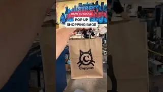 HOW TO PRINT PAPER BAGS!👜👀 #screenprinting #printshop #screenprinter #popup #smallbusinesstips