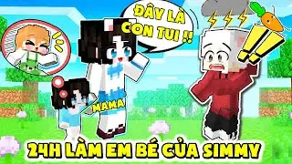 Kamui Thử Thách 24H Làm EM BÉ Của Mèo Simmy | Kamui troll Simmy và Kairon Cãi Nhau làng Hero Team
