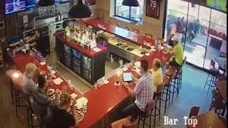 Surveillance footage of iPad theft