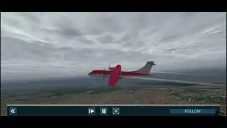 Flight Ted Striker Airlines ATR 72               FULL TAKEOFF Sao Paulo  🛫   Florianopolis