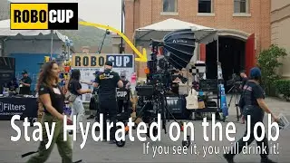Stay Hydrated on the Job with ROBOCUP | Cine Gear Expo Warner Brothers