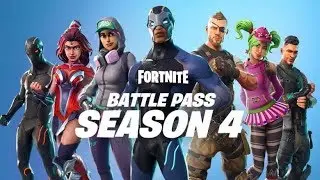 SEASON 4 BATTLE PASS TIERS 1-100 FULL SHOWCASE! (Fortnite Battle Royale)
