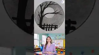 வட்டத்தில ஒரு ஓவியம் 📝🌄#tranding #tamil #shortsfeed #art #pencildrawings #viralvideo #drawing #black