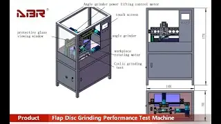 Flap Disc Grinding Polishing Performance Test Machine with Angle Grinder