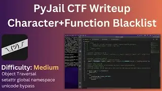 Bypassing a character and function blacklist pyjail - idek2022 CTF misc/pyjail + misc/pyjail revenge