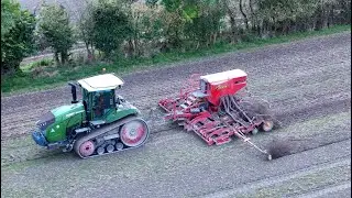 Vaderstad Rapid A600S pulled by Fendt 938 Cambridge Farm Machinery