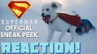 GOOD BOY KRYPTO!!🐕DC Studios Superman - Official Sneak Peek | Reaction🔥