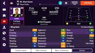 FOOTBALL MANAGER MOBILE 24 WONDERKID LIST 4,5⭐