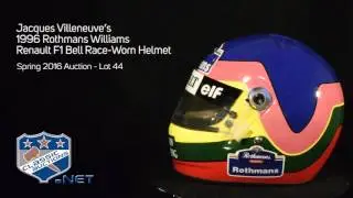 Jacques Villeneuve&rsquo;s 1996 Rothmans Williams Renault F1 Bell Race-Worn Helmet