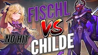 Solo Fischl VS Childe ! No damage taken ! (Level 90 Golden House) | Genshin Impact