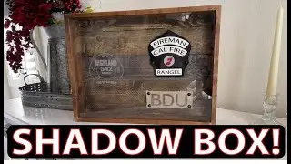 Custom Mitered Shadow Box! (Cut Hack) + Laser Firefighter Helmet Shield!