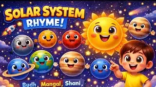 Solar System Rhyme 🌞🪐 | Kids Learning Planets Song in Hindi