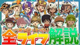 【発売目前予習!!】新ライフ含めた全ライフを主観混じりで解説！＆すっぴん考察！【ファンタジーライフ i グルグルの竜と時をぬすむ少女】