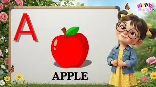 Большая буква &laquo;А&raquo; для детей | &laquo;А&raquo; &mdash; это Apple 🍎 | ABC Alphabet для детей | ABC Phonics | Kiddoz W...