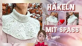 👉 MOLLIG WARM UND PRAKTISCH 👈Lass uns EINEN ROLLKRAGEN SCHAL 😍 zusammen häkeln 🧶🧶🧶