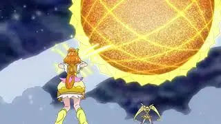 Cure Sunshine & Cure Papaya Attack Sunflower Aegis & Eye Beam