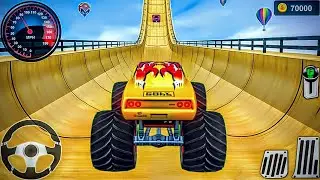 Hot Wheels Monster Truck Stunts | Offroad Car Driving & Ramp Games 3D Gameplay