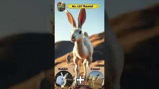 No.L07 Ramel (Amazing Animal Dictionary) a baby of a Rabbit and Camel #rabbit #camel #hybridanimals