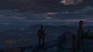 Walking in The Night Rain | New Way Home To State Wilderness | GTA 5 Ambience