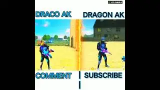 Draco ak vs dragon ak 😱🥶🔥 damage ability test | #shorts #ff #youtubeindia