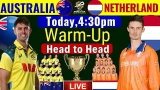 🔴Live: Australia vs Netherland 13th Warm-Up Match  | ICC T20 World Cup 2026 | Aus vs Neth Match Live