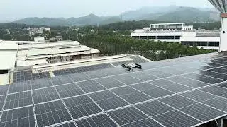 PV clean robot.#pvcleaningrobot #solarcleaningrobot #solarcleanrobot  #solarcleaner #solarcleaning
