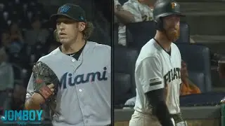 Brian Moran strikes out his brother Colin for his first big league K, a breakdown
