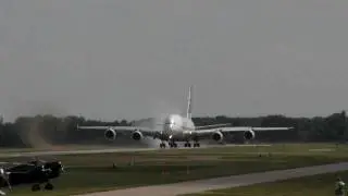 Airbus A380 Hard Landing At Oshkosh 2009