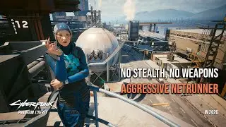 No Stealth, No Weapons | Aggressive Netrunner in 2026 | Cyberpunk 2077