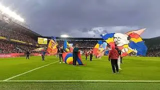 SPARTA - slavia 5.10. 2025 Letná - nástup vlajek a hymna ACS 🟦🟨🟥