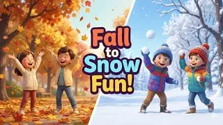 Fall to Snow Fun | Kids Learn Seasons | Winter Play Song | LYH Kids #kidssongs  #aivideo #snowfall