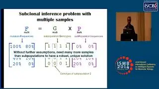 Reconstructing tumor evolution using simple somatic mutation frequencies - Quaid Morris - ISMB 2014