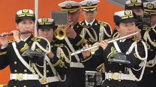 「錨を上げて(Anchors Aweigh)」砕氷艦「しらせ」出国行事 海上自衛隊横須賀隊