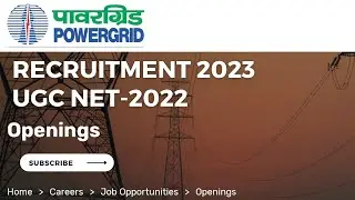 Powergrid Recruitment 2022 PGCIL|HR recruitment|UGC NET 2022|Damodar Valley corporation|Final Year