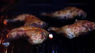 Grilling chicken sound effects