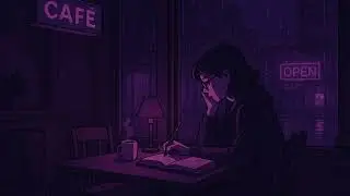 quiet purple coffee shop lofi music