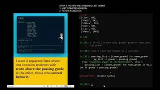 How to filter a list using list comprehension or filter funtion