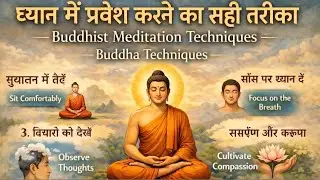 ध्यान में प्रवेश करने का सही तरीका Buddhist Meditation Techniques Buddha Techniques #Meditation 
