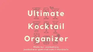 Ultimate Cocktail Notion Organizer