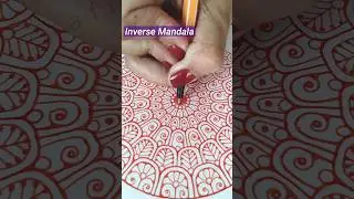 Let's draw an Inverse Mandala 😍 Basic Patterns #mandala #art #drawing #craftisaart #coloredpen
